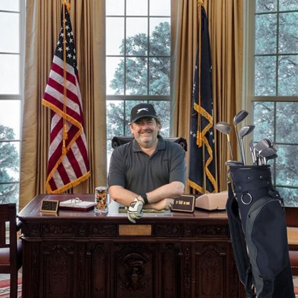 Magic Word Media boss Simon Young in the White House